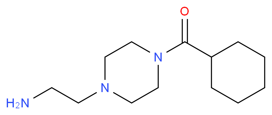 2-(4-cyclohexanecarbonylpiperazin-1-yl)ethan-1-amine_Molecular_structure_CAS_)