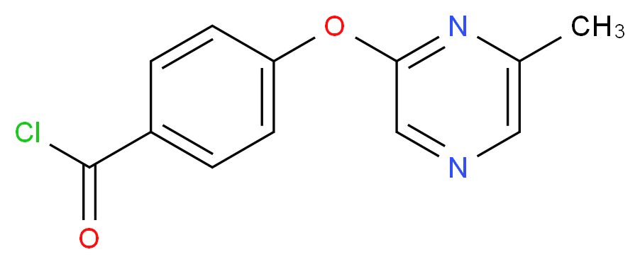 4-[(6-methylpyrazin-2-yl)oxy]benzoyl chloride_Molecular_structure_CAS_921938-96-7)