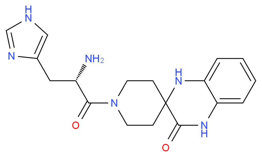 1-L-histidyl-1',4'-dihydro-3'H-spiro[piperidine-4,2'-quinoxalin]-3'-one_Molecular_structure_CAS_)