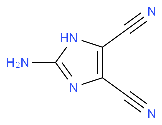 2-Amino-4,5-imidazoledicarbonitrile_Molecular_structure_CAS_40953-34-2)