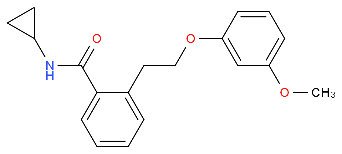 N-cyclopropyl-2-[2-(3-methoxyphenoxy)ethyl]benzamide_Molecular_structure_CAS_)