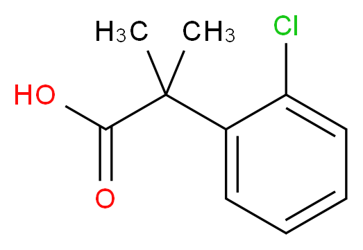 2-(2-Chlorophenyl)-2-methylpropanoic acid_Molecular_structure_CAS_)