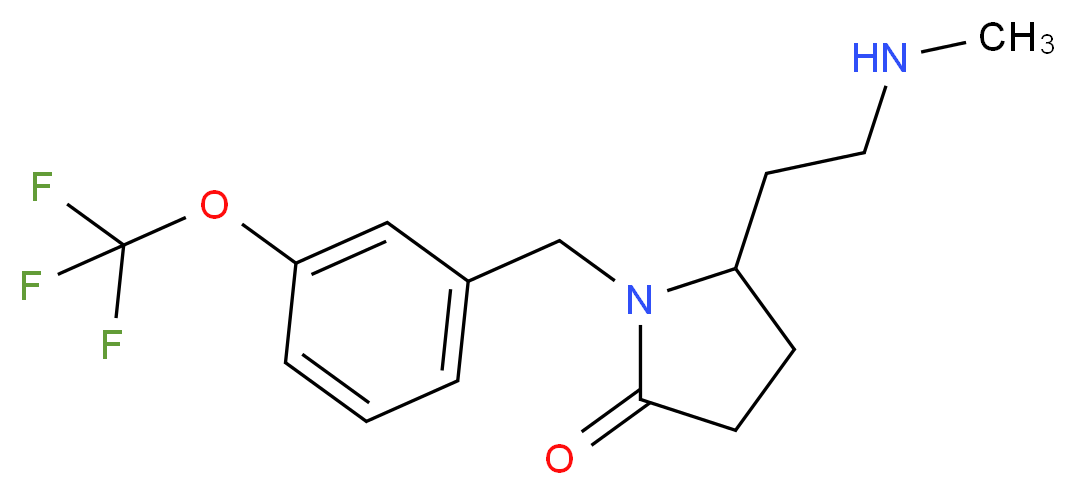 5-[2-(methylamino)ethyl]-1-[3-(trifluoromethoxy)benzyl]-2-pyrrolidinone_Molecular_structure_CAS_)