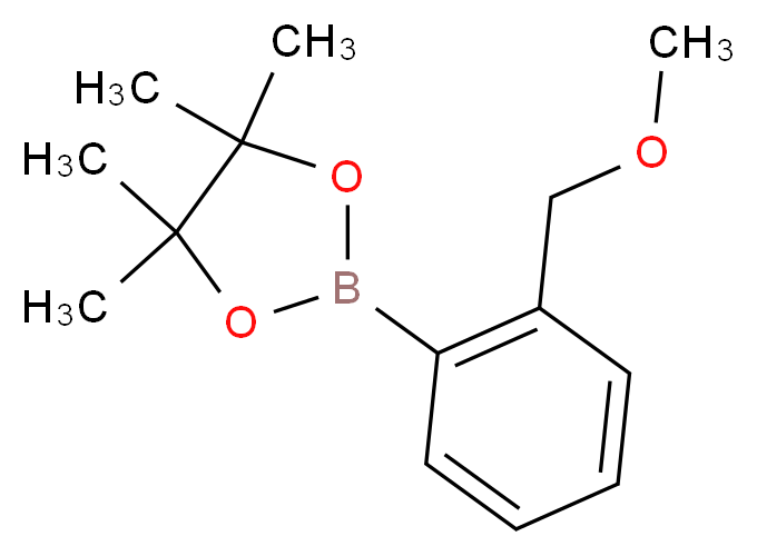 2-(2-METHOXYMETHYLPHENYL)-4,4,5,5-TETRAMETHYL-1,3,2-DIOXABOROLANE_Molecular_structure_CAS_)