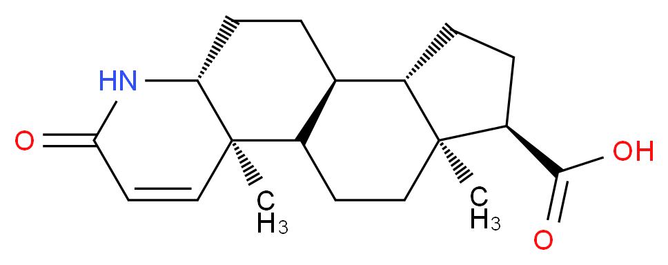 3-Oxo-4-aza-5α-αndrost-1-ene-17β-carboxylic Acid_Molecular_structure_CAS_104239-97-6)