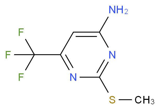 2-(Methylsulfanyl)-6-(trifluoromethyl)-4-pyrimidinamine_Molecular_structure_CAS_85730-32-1)