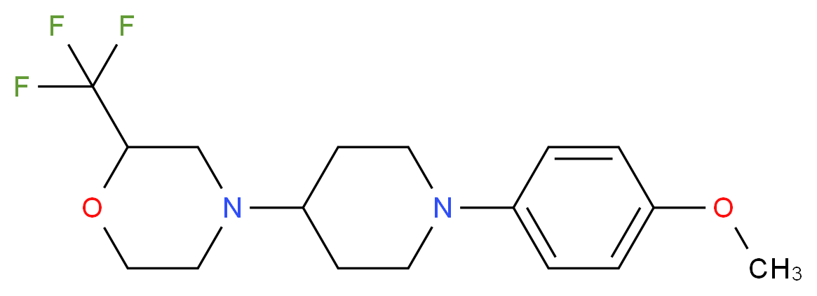 4-[1-(4-methoxyphenyl)piperidin-4-yl]-2-(trifluoromethyl)morpholine_Molecular_structure_CAS_)