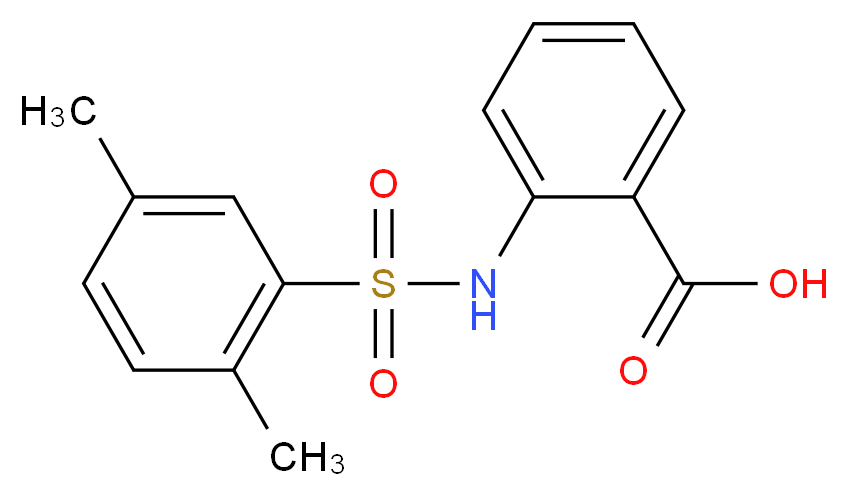 2-(2,5-Dimethyl-benzenesulfonylamino)-benzoic acid_Molecular_structure_CAS_)