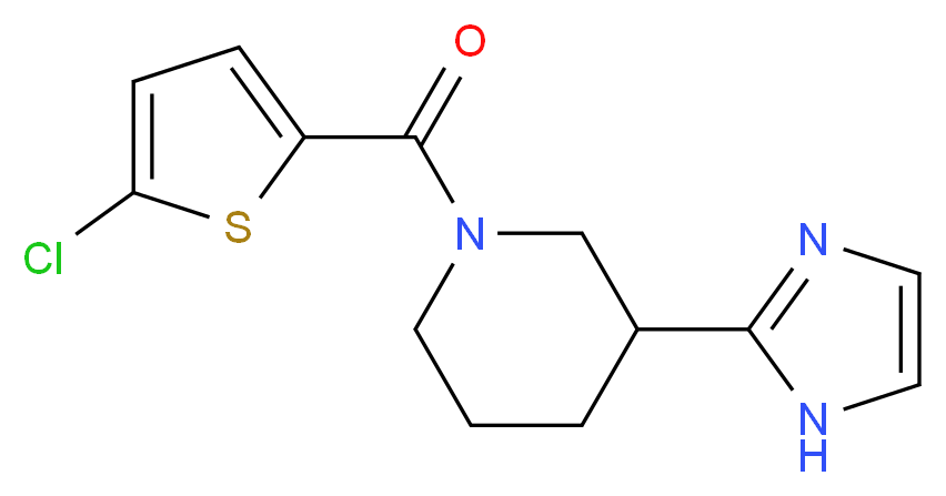 1-[(5-chloro-2-thienyl)carbonyl]-3-(1H-imidazol-2-yl)piperidine_Molecular_structure_CAS_)