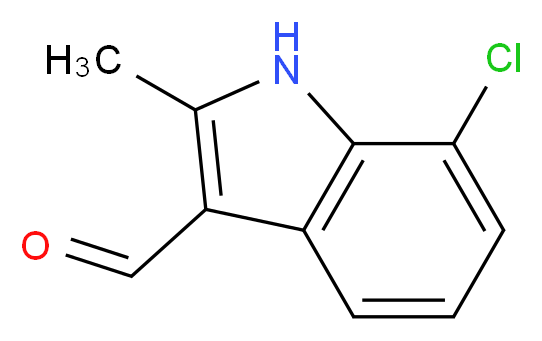 7-chloro-2-methyl-1H-indole-3-carbaldehyde_Molecular_structure_CAS_)
