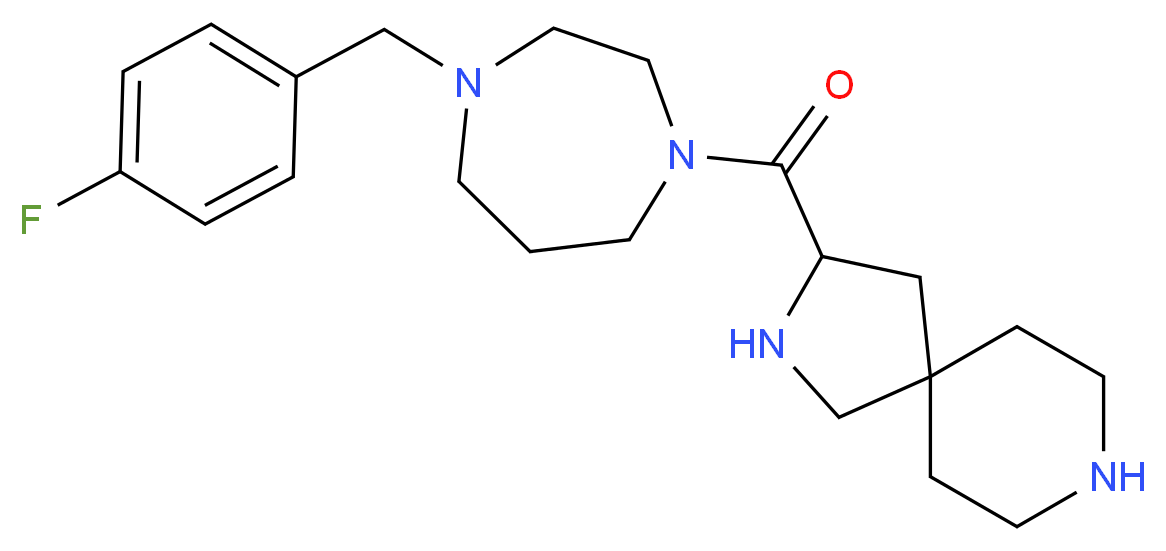 3-{[4-(4-fluorobenzyl)-1,4-diazepan-1-yl]carbonyl}-2,8-diazaspiro[4.5]decane_Molecular_structure_CAS_)