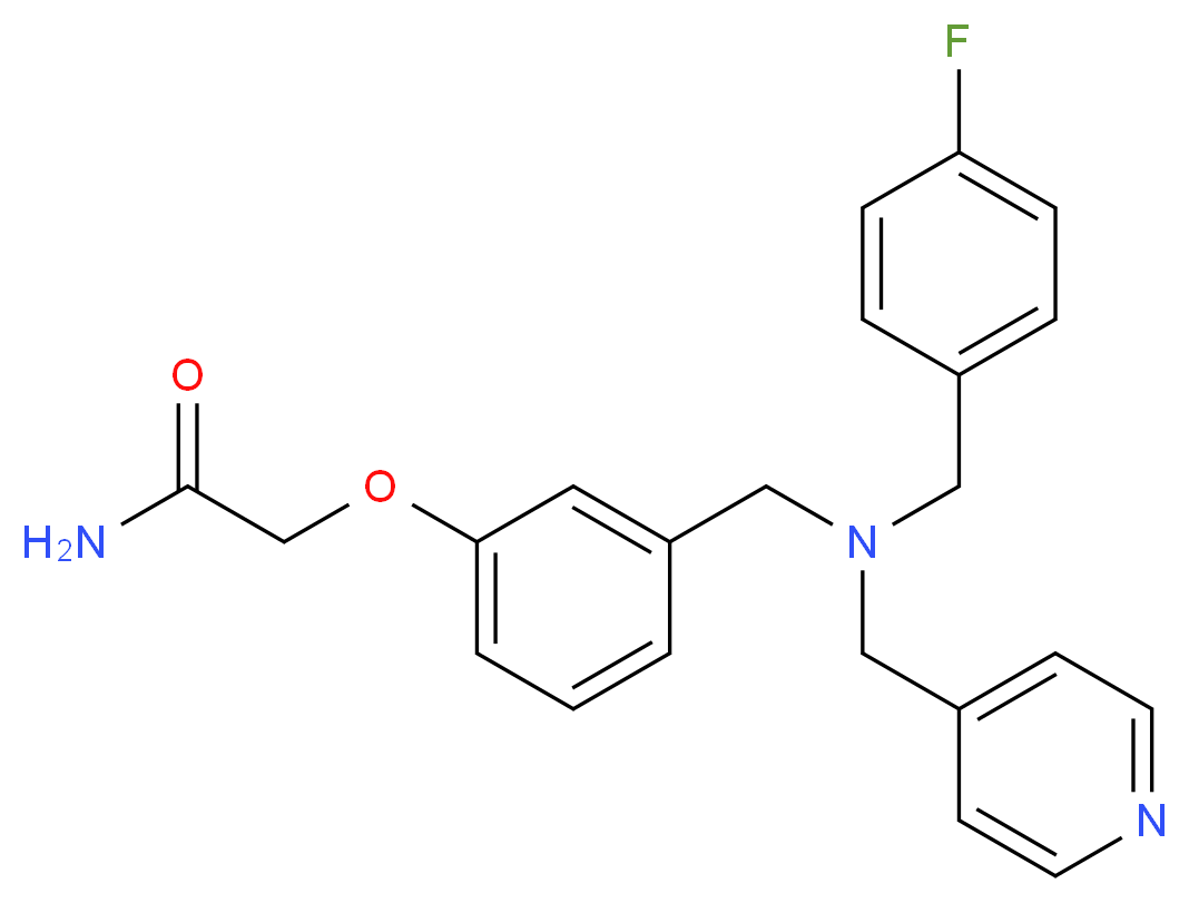 2-(3-{[(4-fluorobenzyl)(pyridin-4-ylmethyl)amino]methyl}phenoxy)acetamide_Molecular_structure_CAS_)