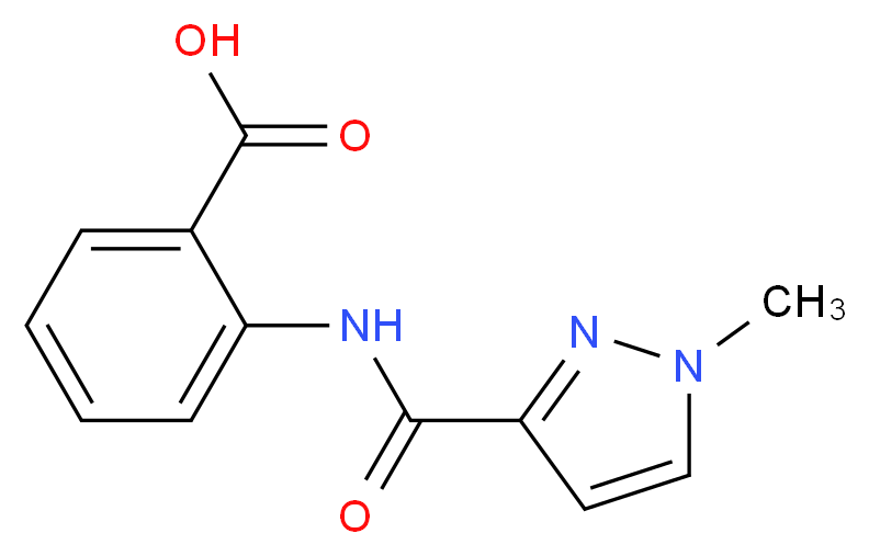 2-[(1-Methyl-1H-pyrazole-3-carbonyl)-amino]-benzoic acid_Molecular_structure_CAS_385383-59-5)