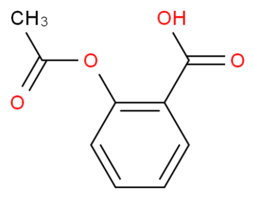 50-78-2 molecular structure