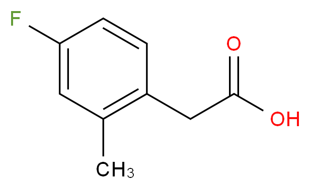 4-Fluoro-2-methylphenylacetic acid_Molecular_structure_CAS_407640-40-8)