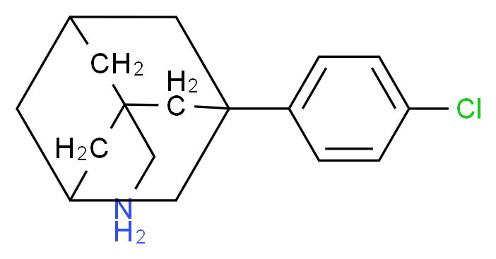 [3-(4-Chlorophenyl)-1-adamantyl]methylamine_Molecular_structure_CAS_)