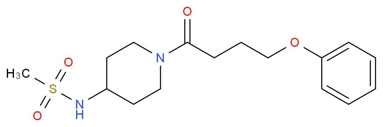 N-[1-(4-phenoxybutanoyl)-4-piperidinyl]methanesulfonamide_Molecular_structure_CAS_)