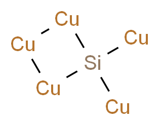 Copper silicide_Molecular_structure_CAS_12159-07-8)