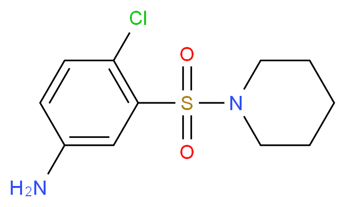 4-chloro-3-(piperidin-1-ylsulfonyl)aniline_Molecular_structure_CAS_)