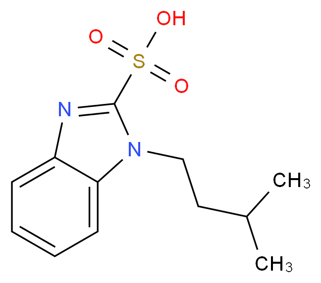 1-(3-Methylbutyl)-1H-benzimidazole-2-sulfonic acid_Molecular_structure_CAS_)