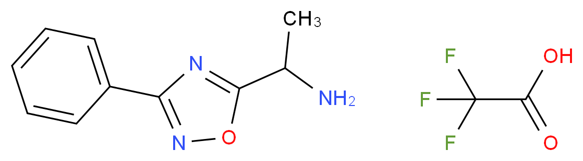 1-(3-Phenyl-1,2,4-oxadiazol-5-yl)ethanamine trifluoroacetate_Molecular_structure_CAS_)