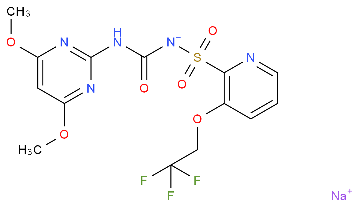 Trifloxysulfuron sodium salt_Molecular_structure_CAS_199119-58-9)