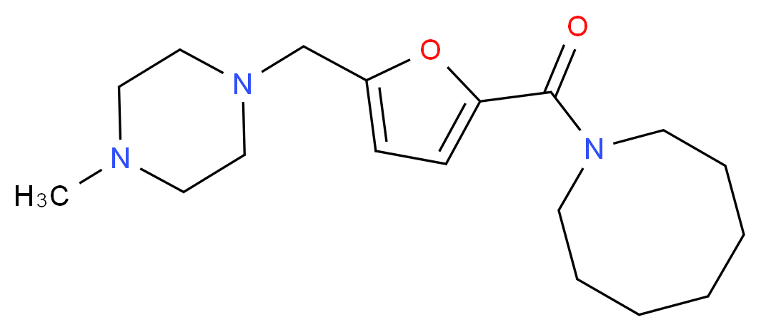 1-{5-[(4-methylpiperazin-1-yl)methyl]-2-furoyl}azocane_Molecular_structure_CAS_)