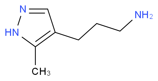 3-(5-methyl-1H-pyrazol-4-yl)propan-1-amine_Molecular_structure_CAS_28739-42-6)