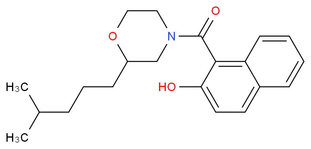 1-{[2-(4-methylpentyl)-4-morpholinyl]carbonyl}-2-naphthol_Molecular_structure_CAS_)