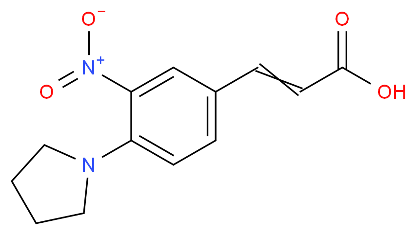 3-(3-nitro-4-tetrahydro-1H-pyrrol-1-ylphenyl)acrylic acid_Molecular_structure_CAS_175278-41-8)