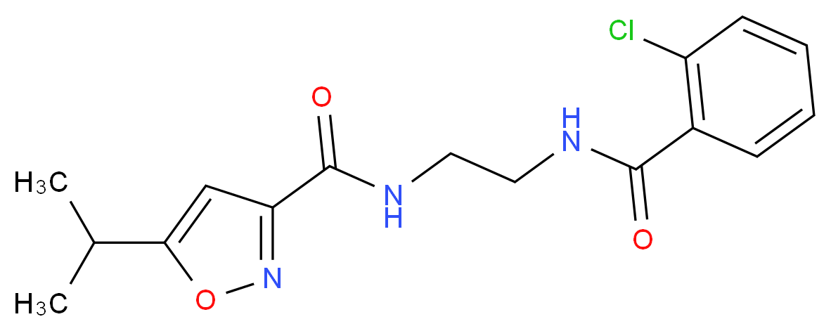 N-{2-[(2-chlorobenzoyl)amino]ethyl}-5-isopropyl-3-isoxazolecarboxamide_Molecular_structure_CAS_)