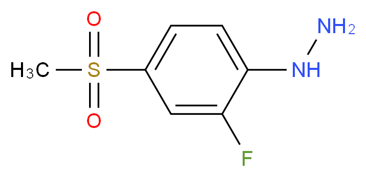 2-Fluoro-4-(methylsulphonyl)phenylhydrazine_Molecular_structure_CAS_832714-48-4)