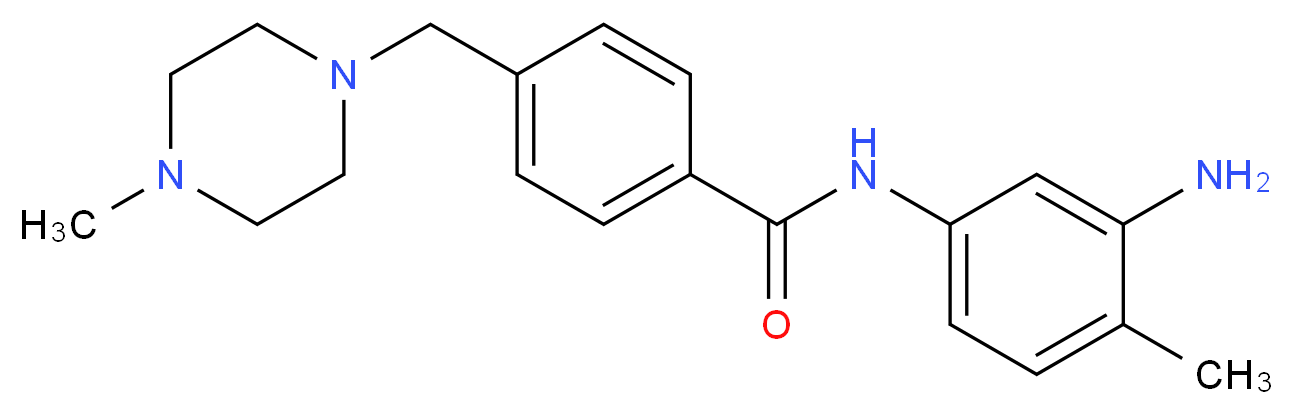 N-(4-Methyl-3-aminophenyl)-4-(4-methylpiperazinomethyl)benzamide_Molecular_structure_CAS_581076-63-3)