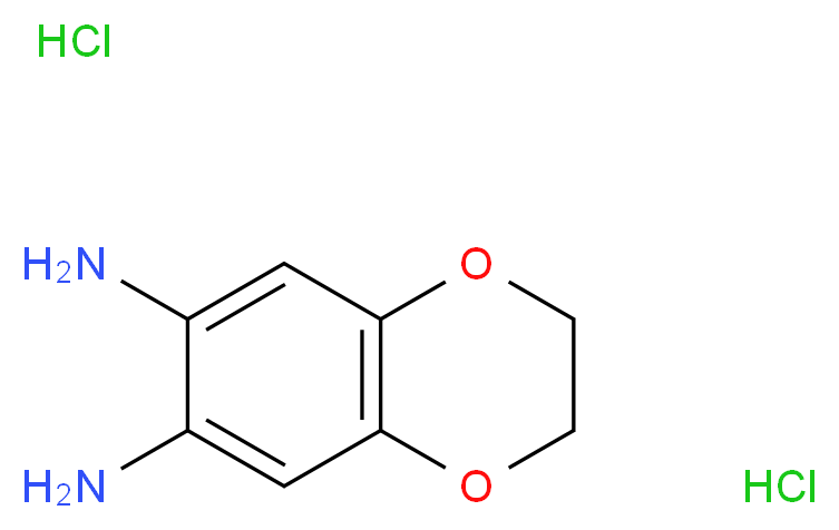 2,3-Dihydro-1,4-benzodioxine-6,7-diamine dihydrochloride_Molecular_structure_CAS_81927-47-1)