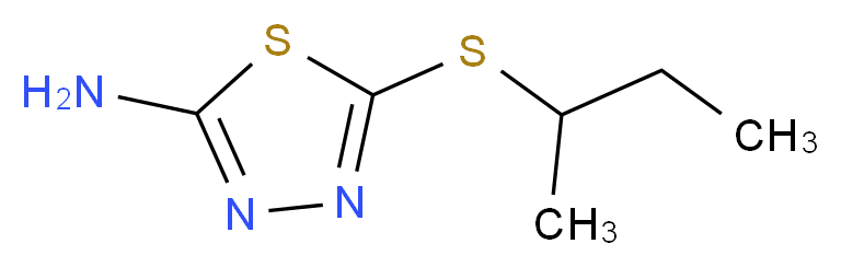 5-(sec-Butylthio)-1,3,4-thiadiazol-2-amine_Molecular_structure_CAS_)
