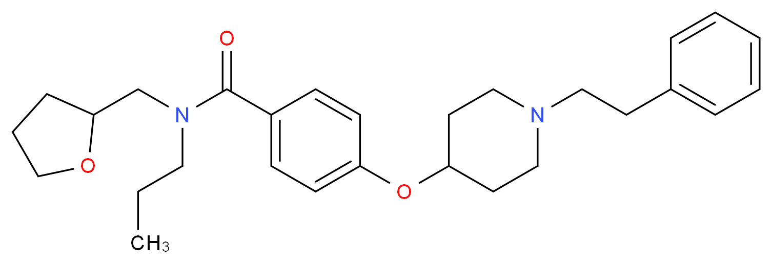 4-{[1-(2-phenylethyl)-4-piperidinyl]oxy}-N-propyl-N-(tetrahydro-2-furanylmethyl)benzamide_Molecular_structure_CAS_)