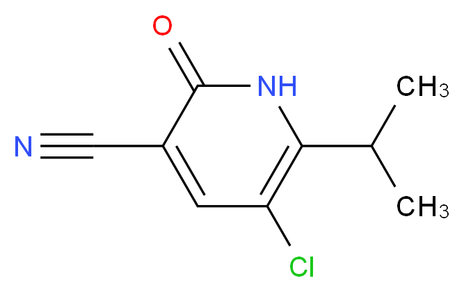 5-Chloro-6-isopropyl-2-oxo-1,2-dihydro-3-pyridinecarbonitrile_Molecular_structure_CAS_)