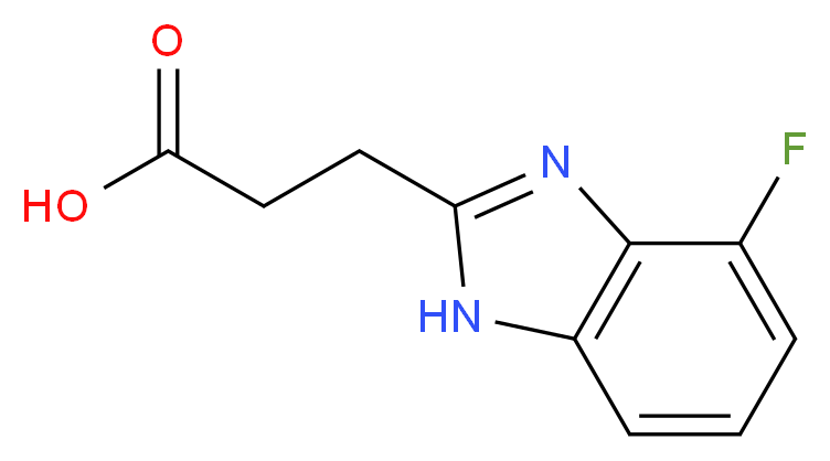 3-(4-fluoro-1H-1,3-benzodiazol-2-yl)propanoic acid_Molecular_structure_CAS_)