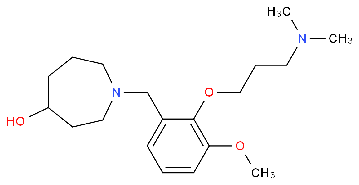 1-{2-[3-(dimethylamino)propoxy]-3-methoxybenzyl}azepan-4-ol_Molecular_structure_CAS_)