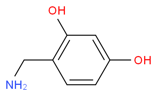 4-(Aminomethyl)benzene-1,3-diol hydrochloride_Molecular_structure_CAS_63452-56-2)