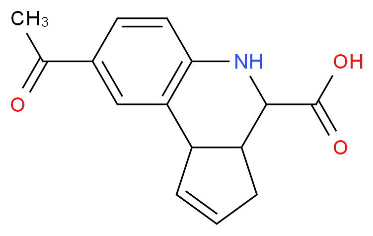8-Acetyl-3a,4,5,9b-tetrahydro-3H-cyclopenta[c]-quinoline-4-carboxylic acid_Molecular_structure_CAS_312714-12-8)