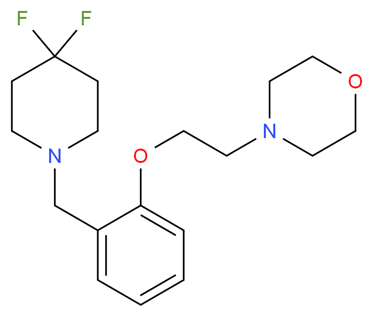 4-(2-{2-[(4,4-difluoropiperidin-1-yl)methyl]phenoxy}ethyl)morpholine_Molecular_structure_CAS_)