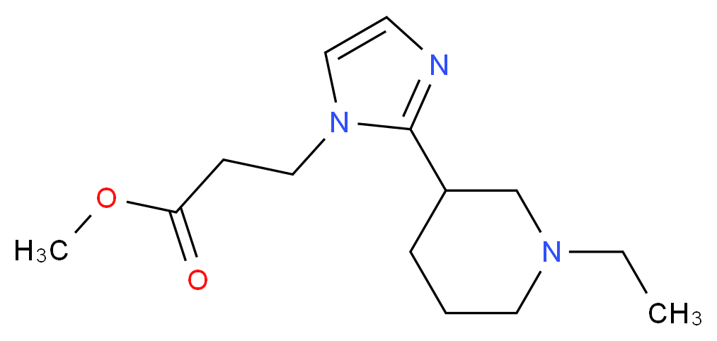methyl 3-[2-(1-ethylpiperidin-3-yl)-1H-imidazol-1-yl]propanoate_Molecular_structure_CAS_)