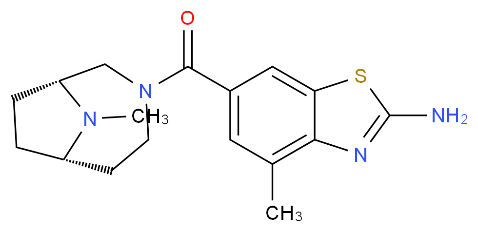 4-methyl-6-{[(1R*,6S*)-9-methyl-3,9-diazabicyclo[4.2.1]non-3-yl]carbonyl}-1,3-benzothiazol-2-amine_Molecular_structure_CAS_)