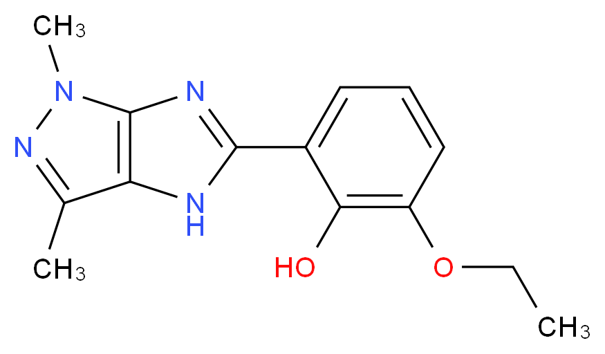 2-(1,3-dimethyl-1,4-dihydroimidazo[4,5-c]pyrazol-5-yl)-6-ethoxyphenol_Molecular_structure_CAS_)