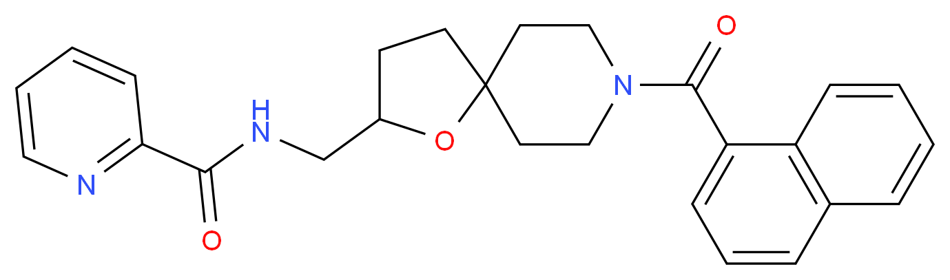 N-{[8-(1-naphthoyl)-1-oxa-8-azaspiro[4.5]dec-2-yl]methyl}-2-pyridinecarboxamide_Molecular_structure_CAS_)