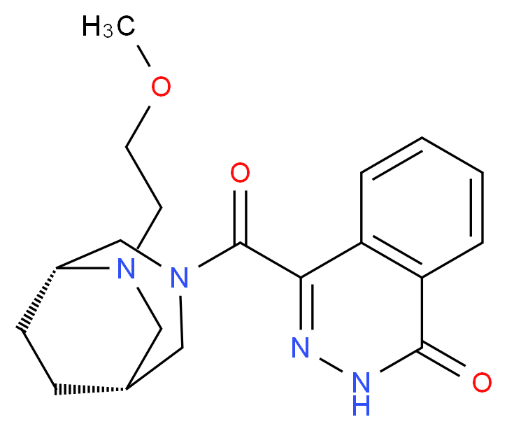 4-{[(1R*,5R*)-6-(2-methoxyethyl)-3,6-diazabicyclo[3.2.2]non-3-yl]carbonyl}-1(2H)-phthalazinone_Molecular_structure_CAS_)