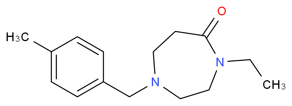 4-ethyl-1-(4-methylbenzyl)-1,4-diazepan-5-one_Molecular_structure_CAS_)
