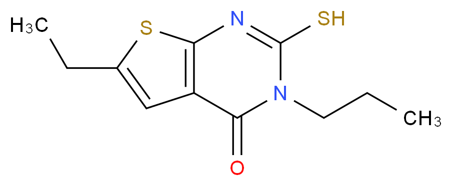6-ethyl-2-mercapto-3-propylthieno[2,3-d]pyrimidin-4(3H)-one_Molecular_structure_CAS_)