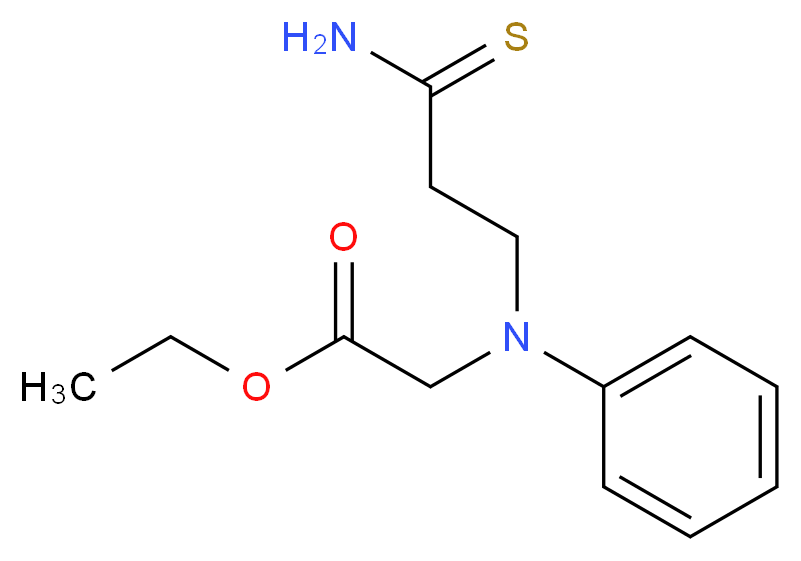 ethyl [(3-amino-3-thioxopropyl)(phenyl)amino]acetate_Molecular_structure_CAS_)